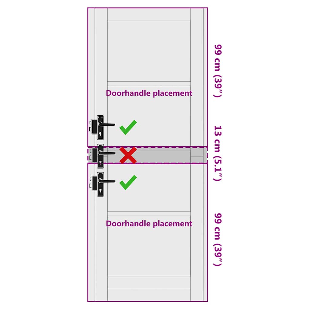 Binnen Deur ORKDAL Wit 78 x 211 cm Multiplex