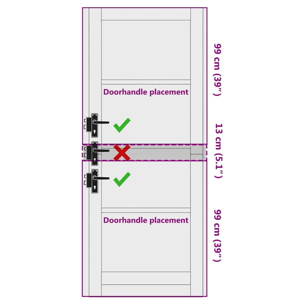 Binnen Deur ORKDAL Wit 83 x 211 cm Multiplex