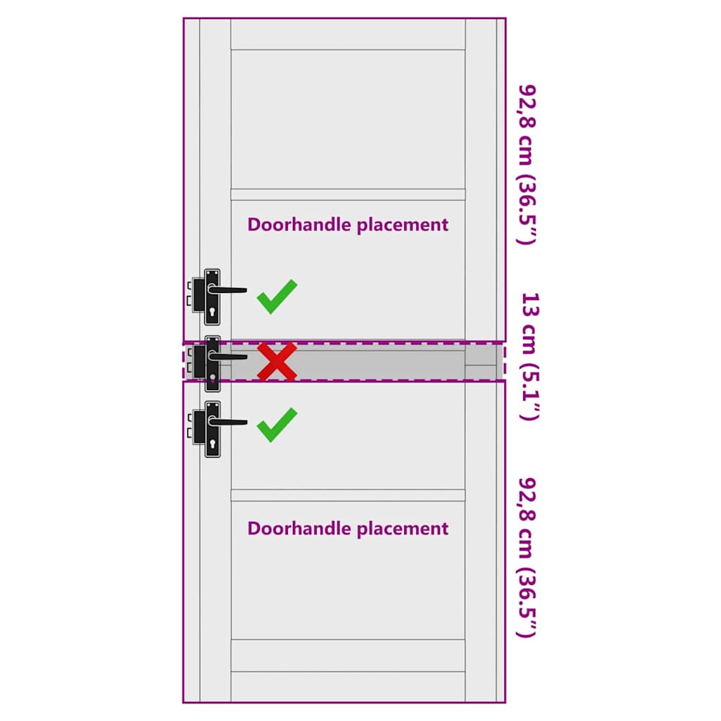 Binnen Deur ORKDAL Wit 86 x 198,5 cm Multiplex
