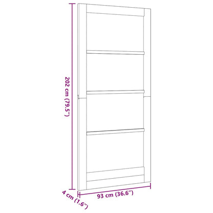 Binnen Deur ORKDAL Wit 93 x 202 cm Multiplex