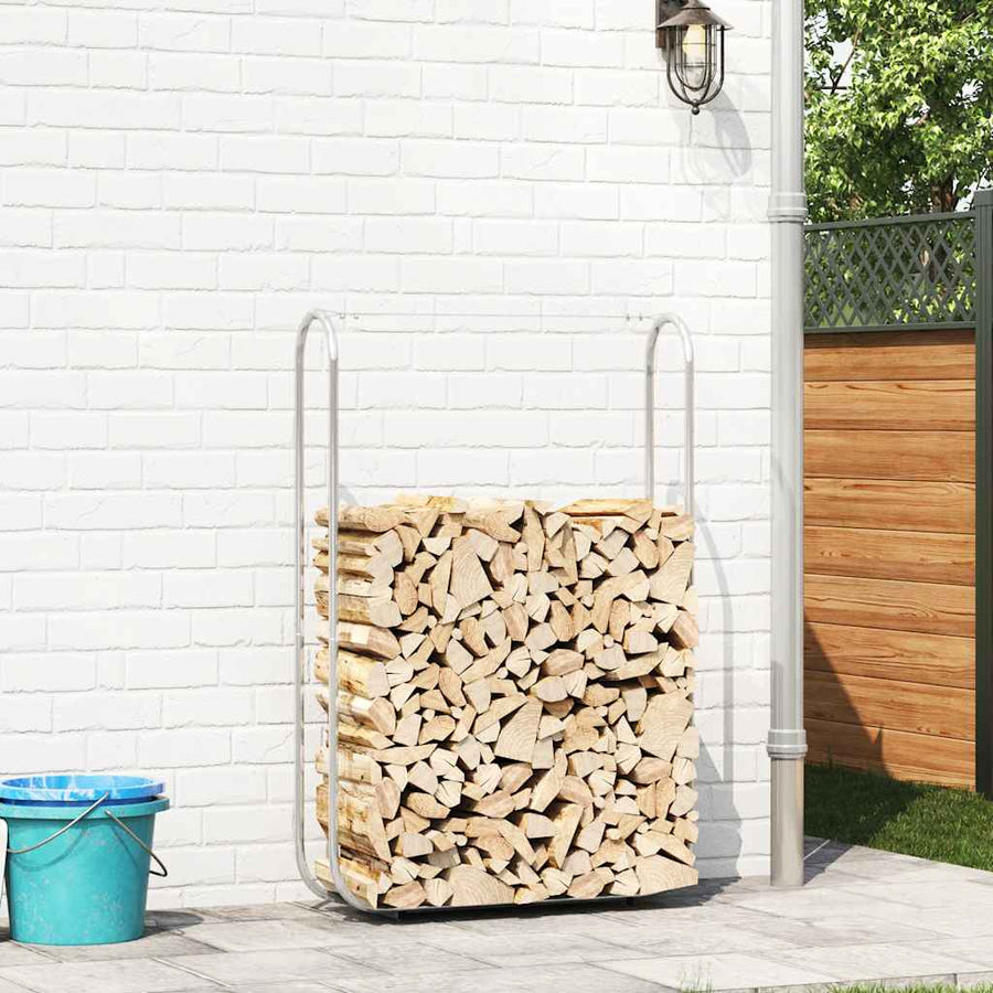 Haardhoutrek 100x25x150 cm gegalvaniseerd staal