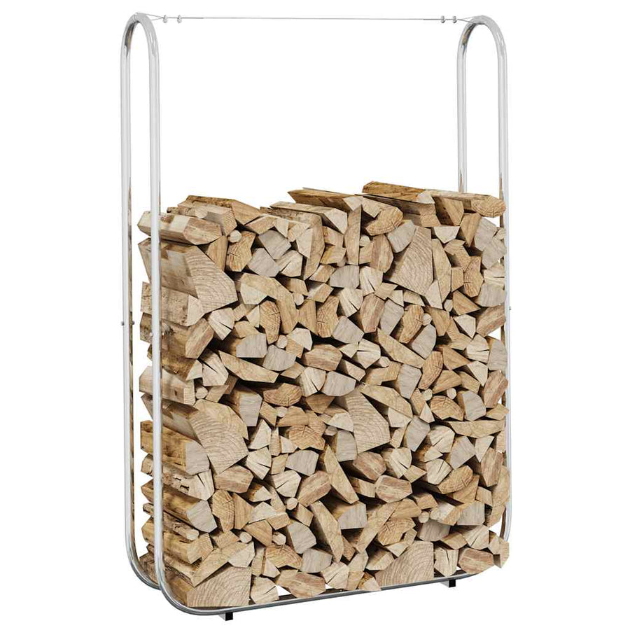 Haardhoutrek 100x25x150 cm gegalvaniseerd staal
