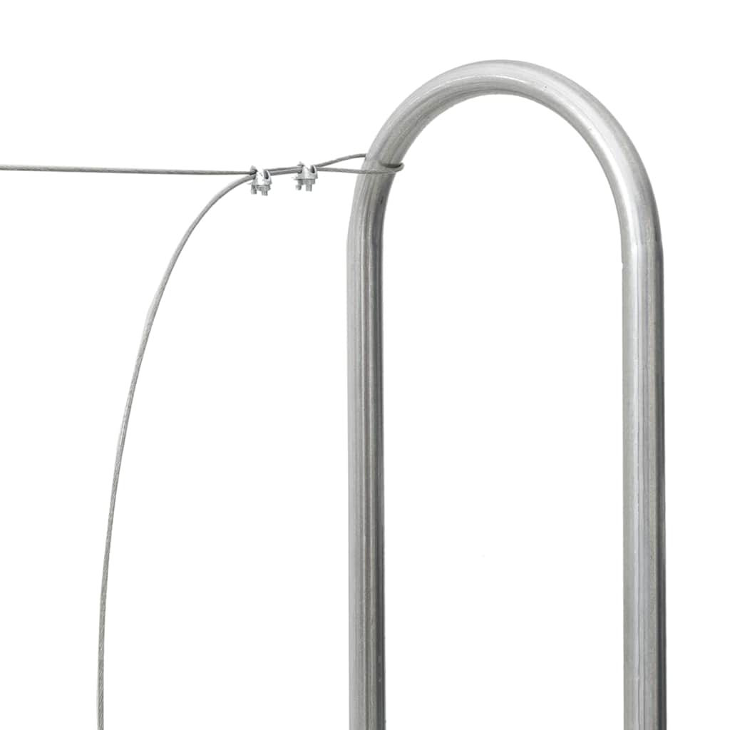 Haardhoutrek 150x25x150 cm gegalvaniseerd staal