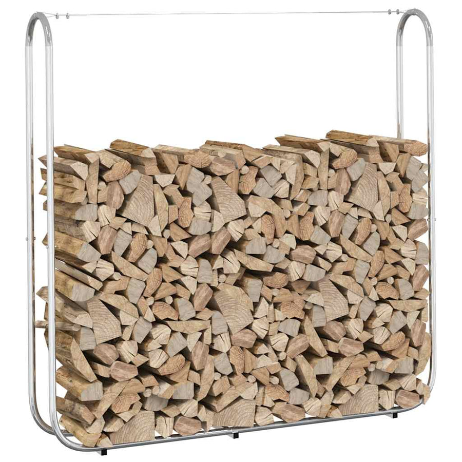 Haardhoutrek 150x25x150 cm gegalvaniseerd staal