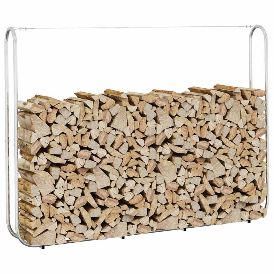 Haardhoutrek 200x25x150 cm gegalvaniseerd staal