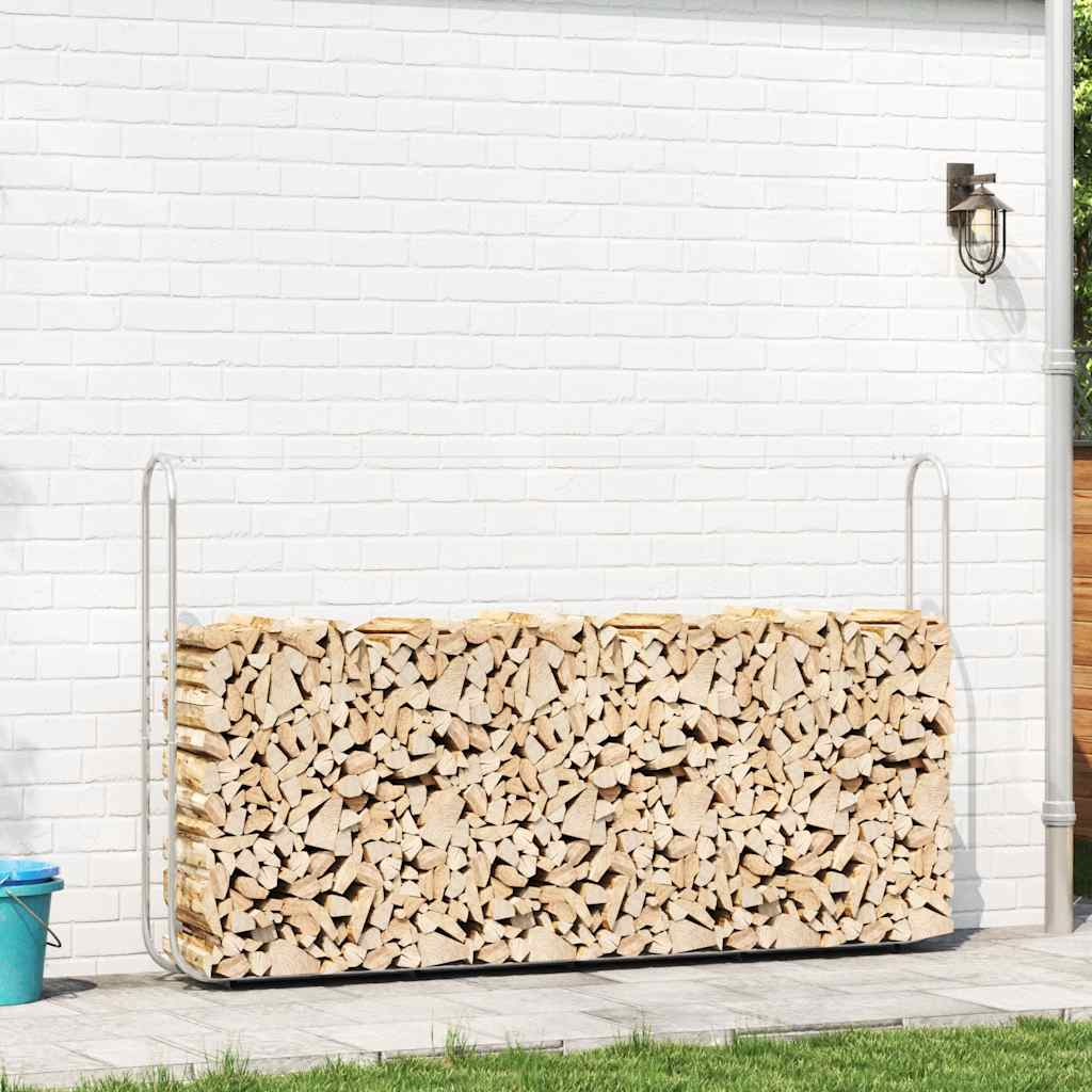 Haardhoutrek 250x25x150 cm gegalvaniseerd staal