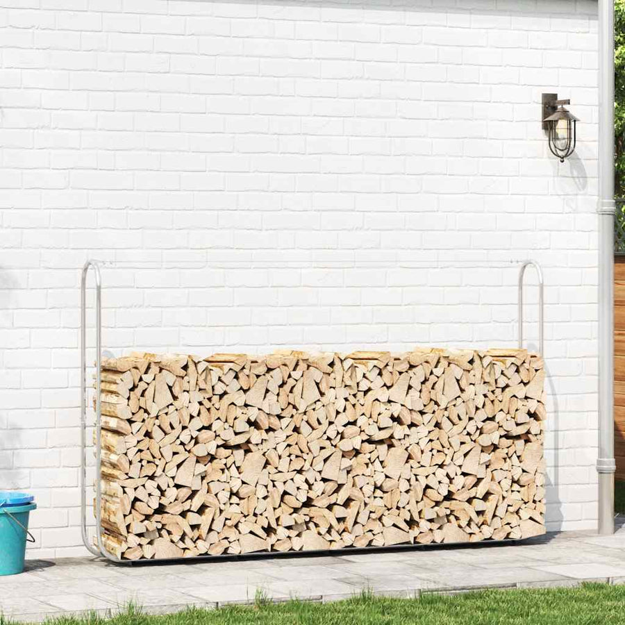 Haardhoutrek 250x25x150 cm gegalvaniseerd staal