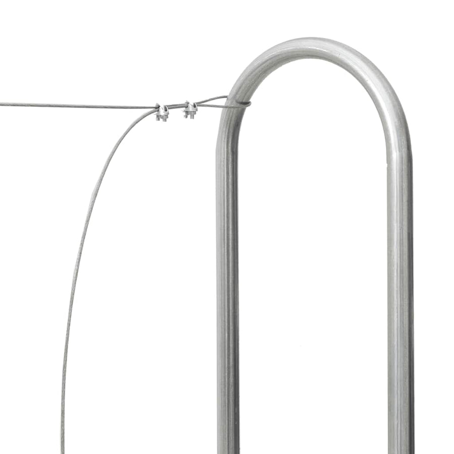 Haardhoutrek 250x25x150 cm gegalvaniseerd staal