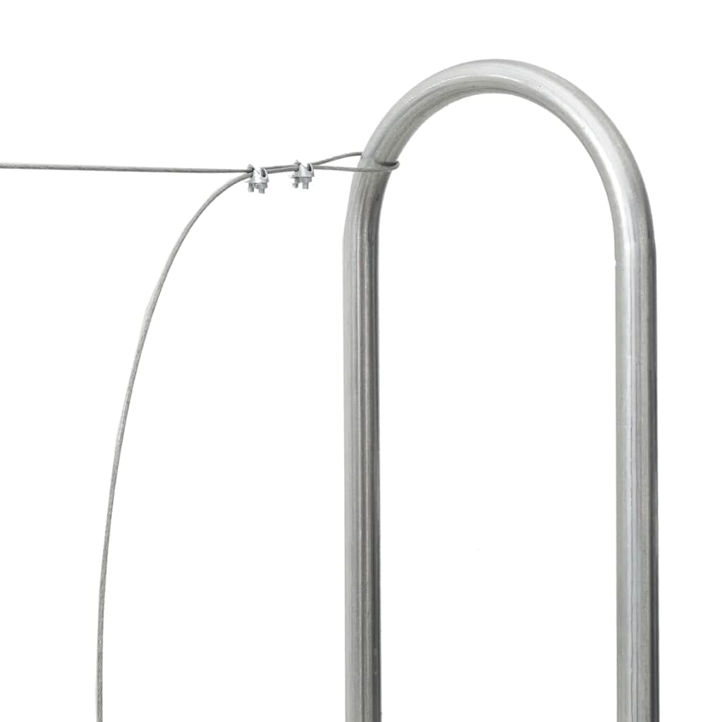 Haardhoutrek 300x25x150 cm gegalvaniseerd staal