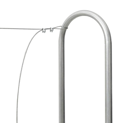 Haardhoutrek 300x25x150 cm gegalvaniseerd staal