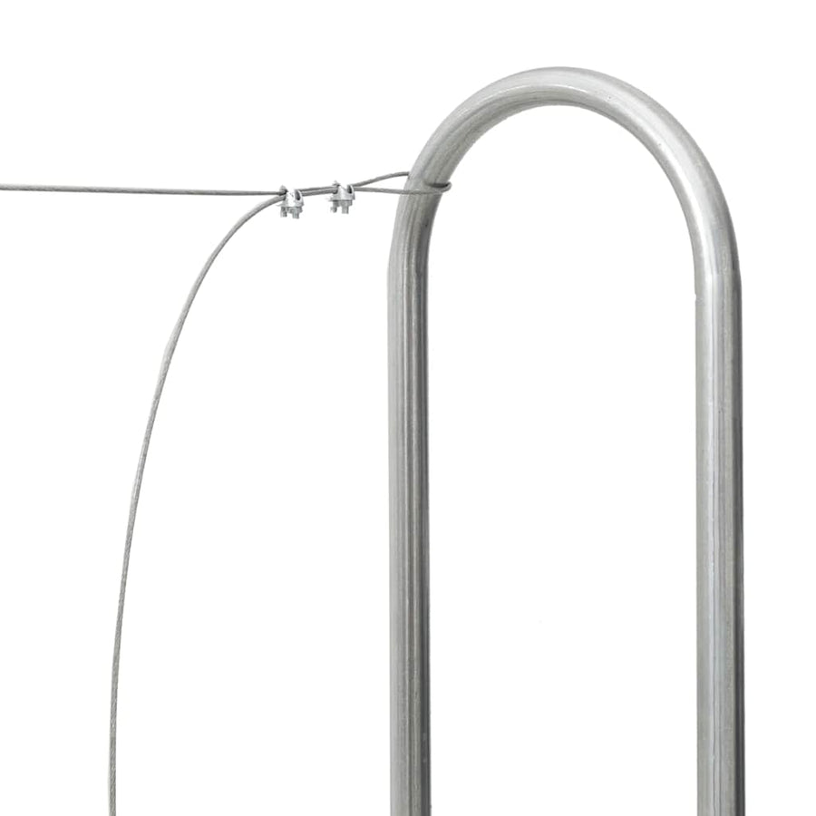 Haardhoutrek 300x25x150 cm gegalvaniseerd staal