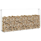 Firewood rack 300x25x150 cm galvanized steel