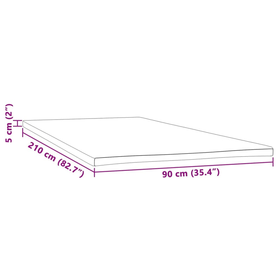 Matrastopper 90x210x5 cm