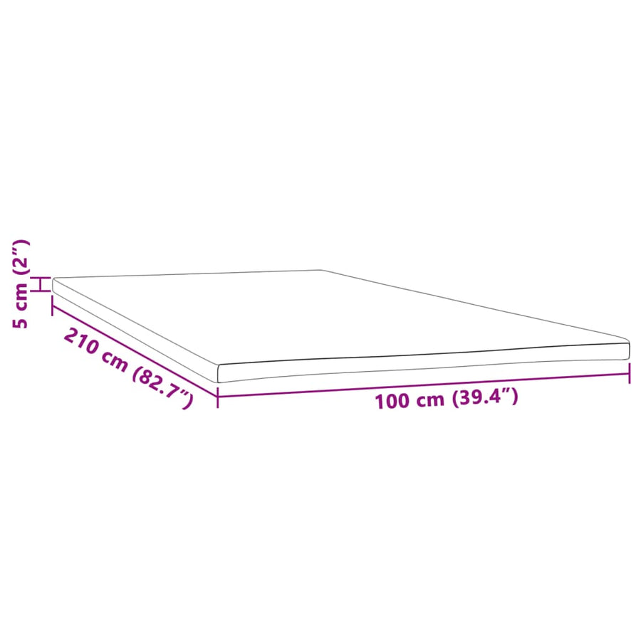 Matrastopper 100x210x5 cm