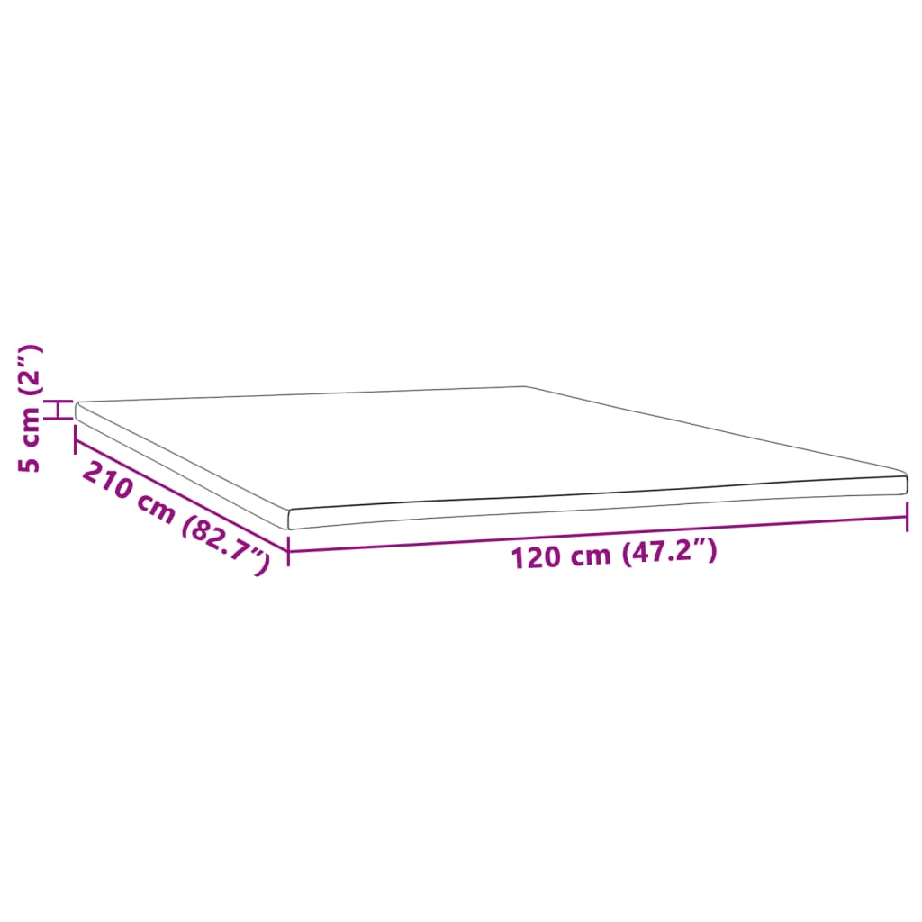 Matrastopper 120x210x5 cm