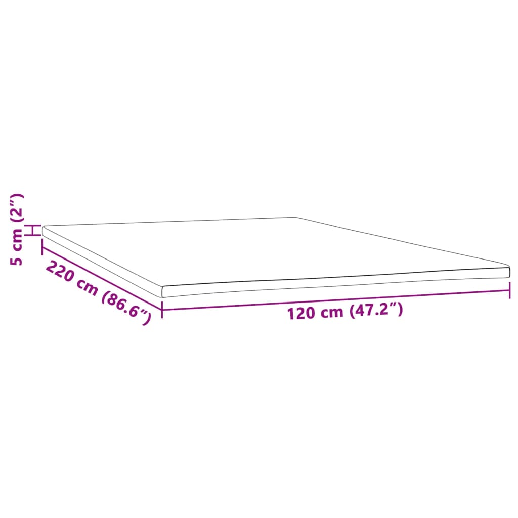 Matrastopper 120x220x5 cm
