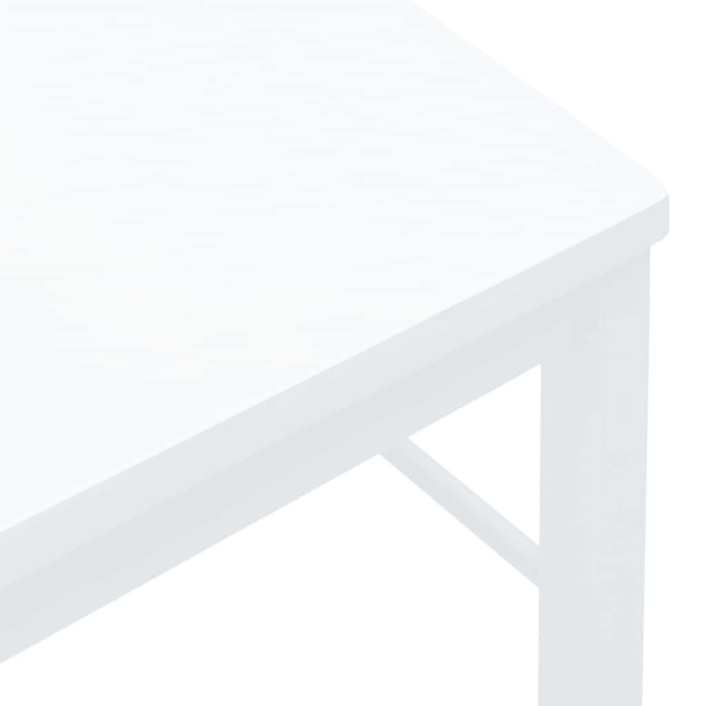 Eetkamerstoelen met kussens 2 st massief hout rubber wit