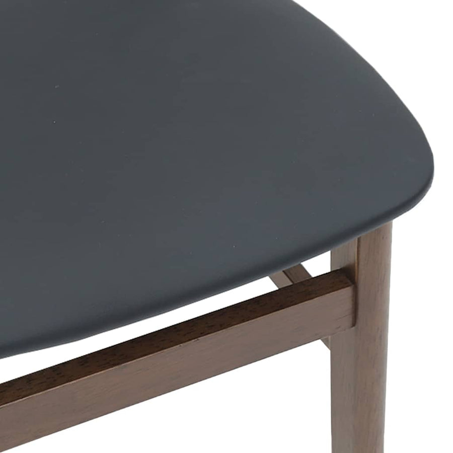 Eetkamerstoelen met kussens 2 st massief hout rubber bruin