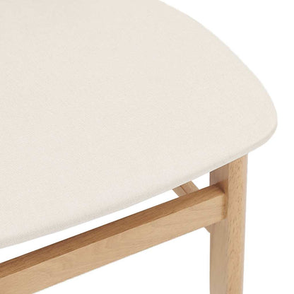 Eetkamerstoelen met kussens 2 st massief hout rubber