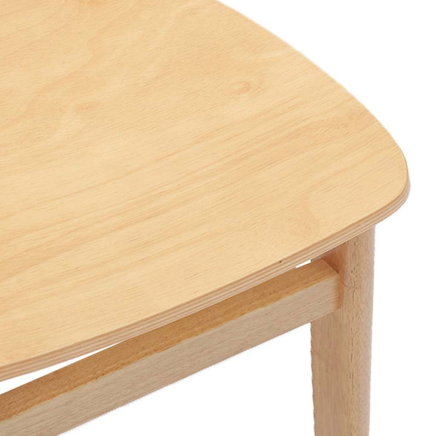 Eetkamerstoelen 2 st massief hout rubber