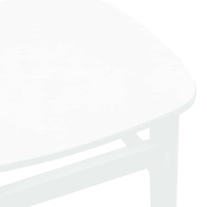 Eetkamerstoelen 2 st massief hout rubber wit