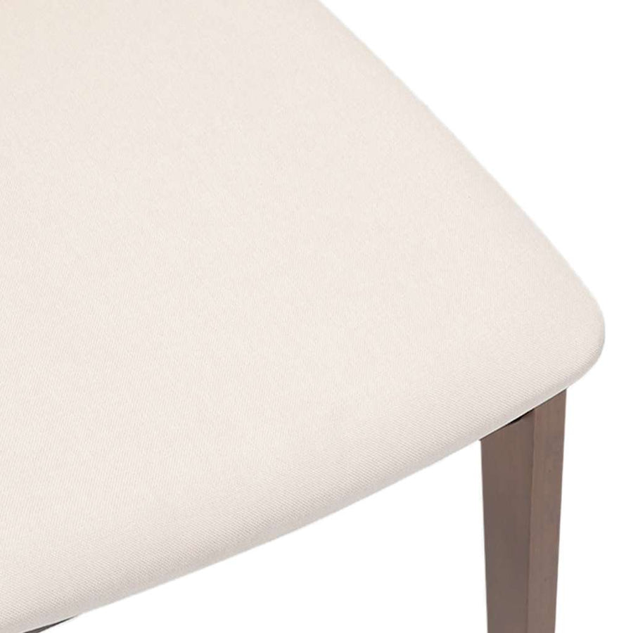 Eetkamerstoelen met kussens 2 st massief hout rubber bruin