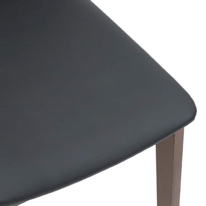 Eetkamerstoelen met kussens 2 st massief hout rubber bruin