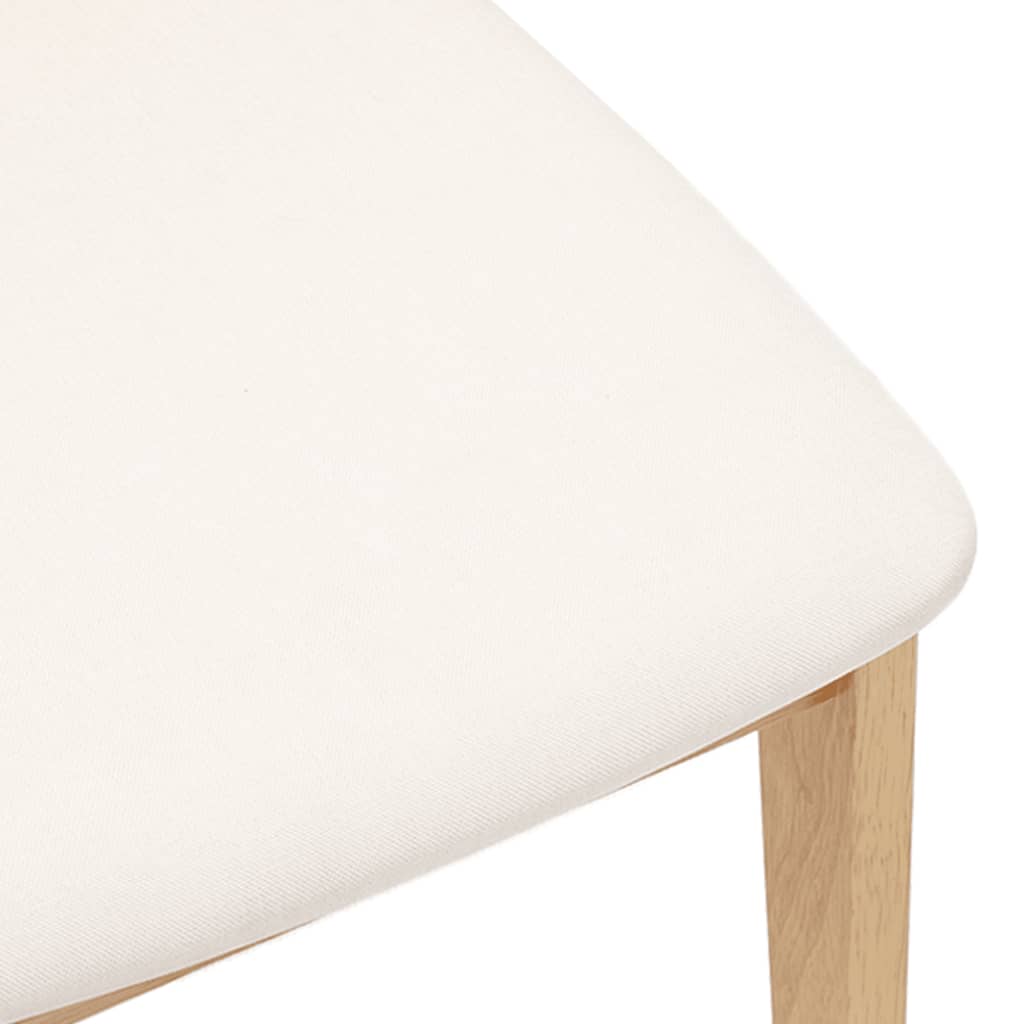 Eetkamerstoelen met kussens 2 st massief hout rubber