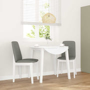 Eetkamerstoelen 2 st massief rubberhout wit
