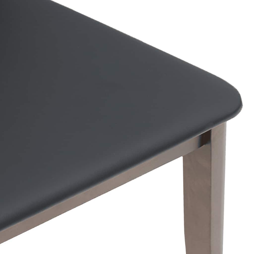 Eetkamerstoelen met kussens 2 st massief hout rubber bruin
