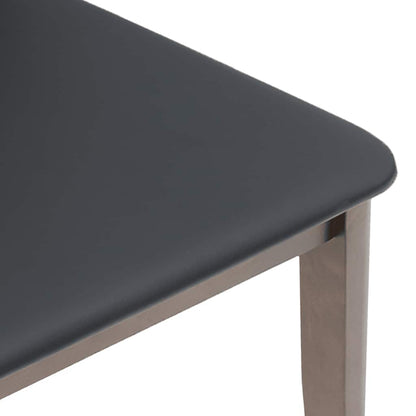 Eetkamerstoelen met kussens 2 st massief hout rubber bruin