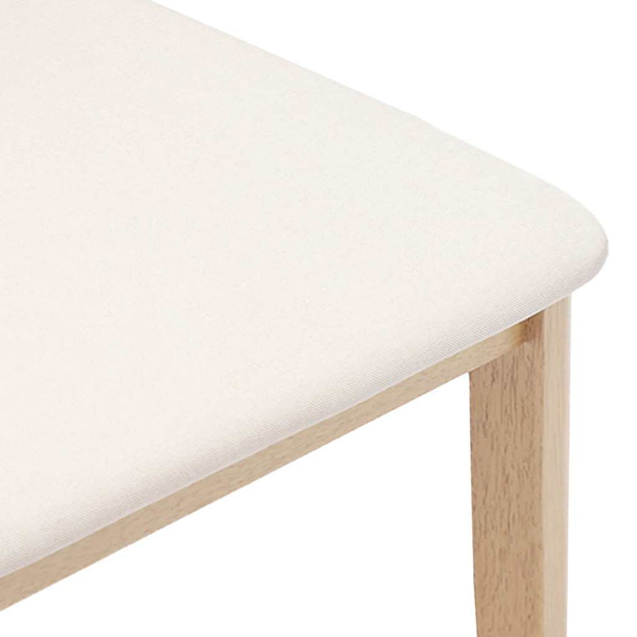 Eetkamerstoelen met kussens 2 st massief hout rubber