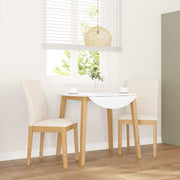 Eetkamerstoelen 2 st massief rubberhout