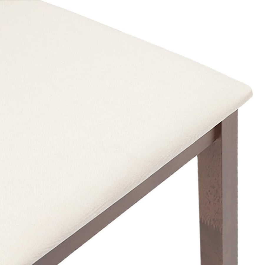 Eetkamerstoelen met kussens 2 st massief hout rubber bruin
