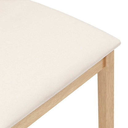 Eetkamerstoelen met kussens 2 st massief hout rubber