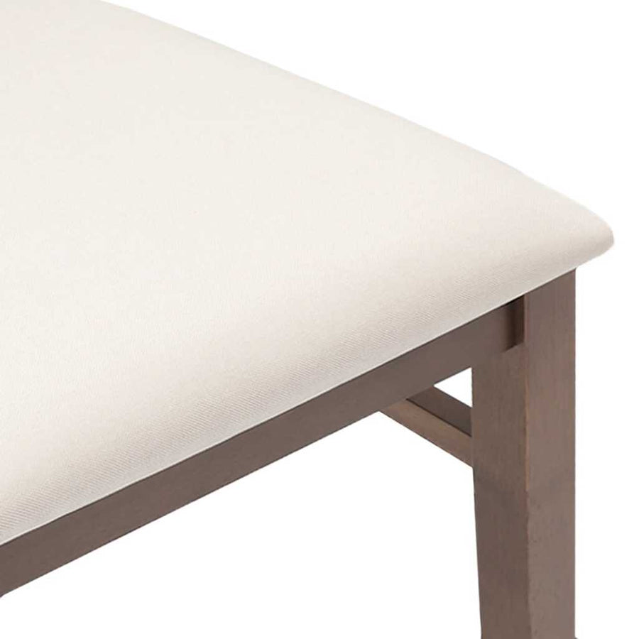 Eetkamerstoelen Met Kussens Massief Hout Rubber Bruin en licht