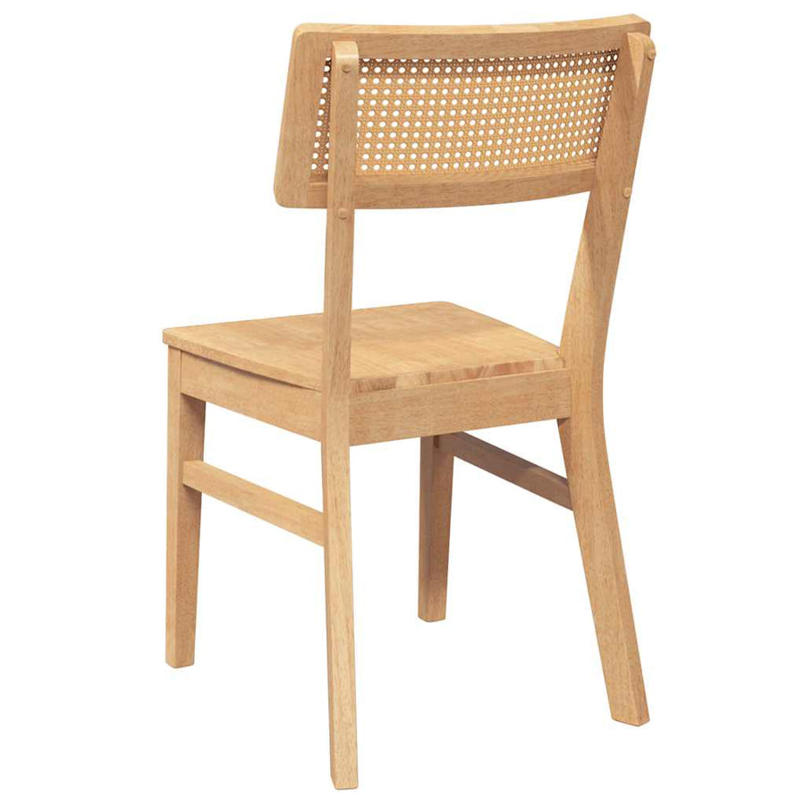 Eetkamerstoelen Massief Hout Rubber Naturel