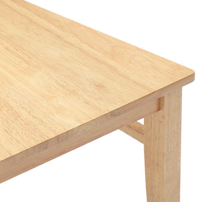 Eetkamerstoelen Massief Hout Rubber Naturel