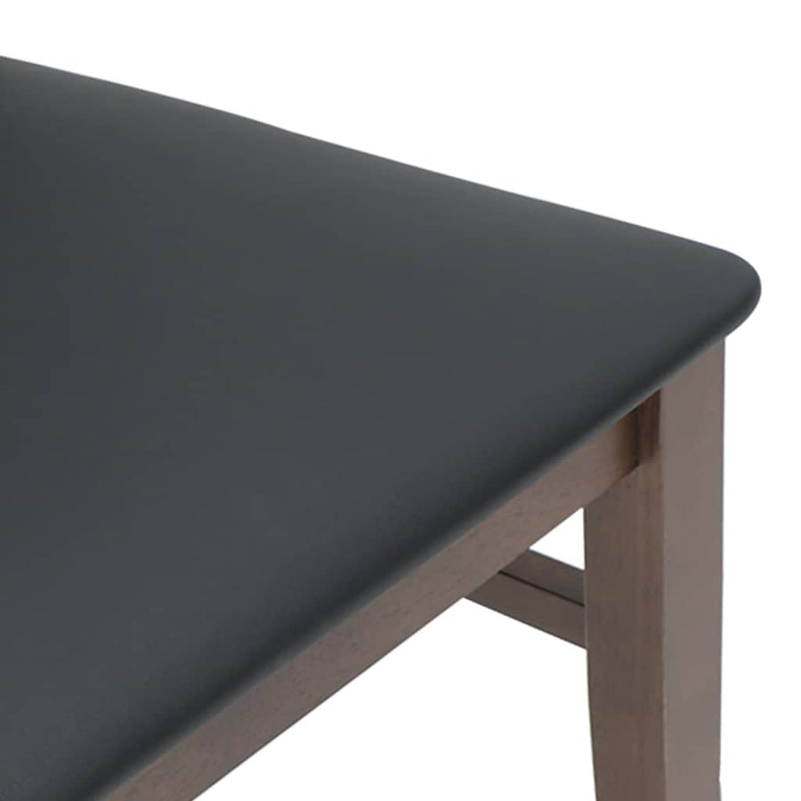 Eetkamerstoelen met kussens 2 stuks bruin massief hout rubber