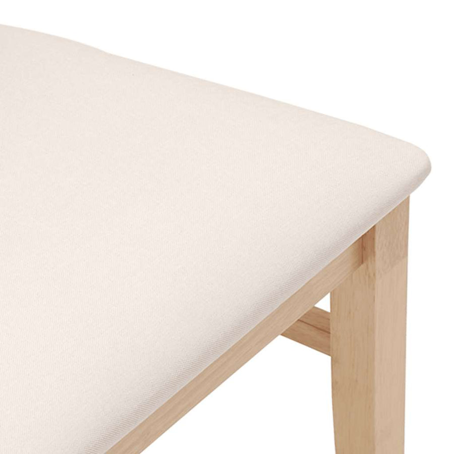 Eetkamerstoelen met kussens 2 stuks massief hout rubber