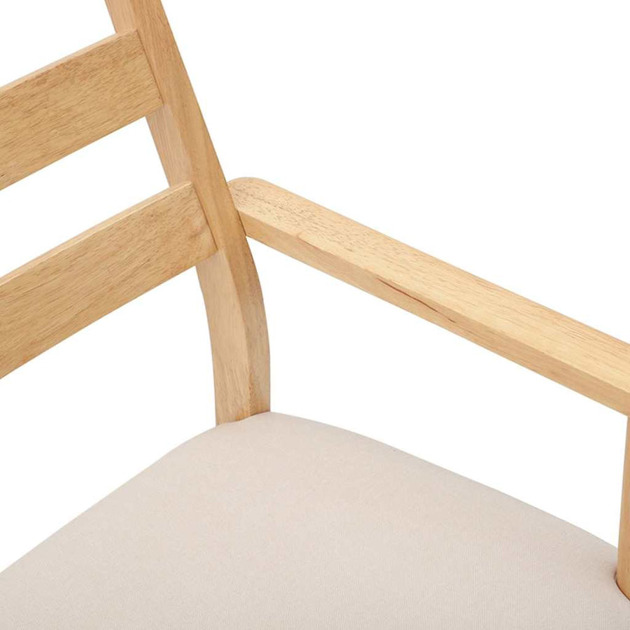 Eetkamerstoelen met kussens 2 stuks massief hout rubber