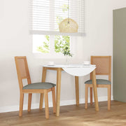 Eetkamerstoelen 2 st massief rubberhout
