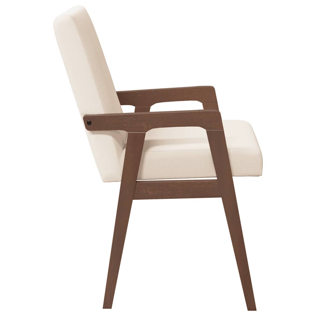 Eetkamerstoelen met kussens 2 stuks bruin massief hout rubber