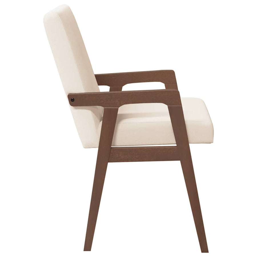 Eetkamerstoelen met kussens 2 stuks bruin massief hout rubber