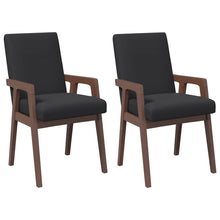 Eetkamerstoelen met kussens 2 stuks bruin massief hout rubber
