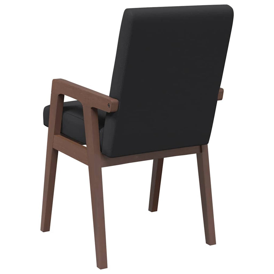 Eetkamerstoelen met kussens 2 stuks bruin massief hout rubber