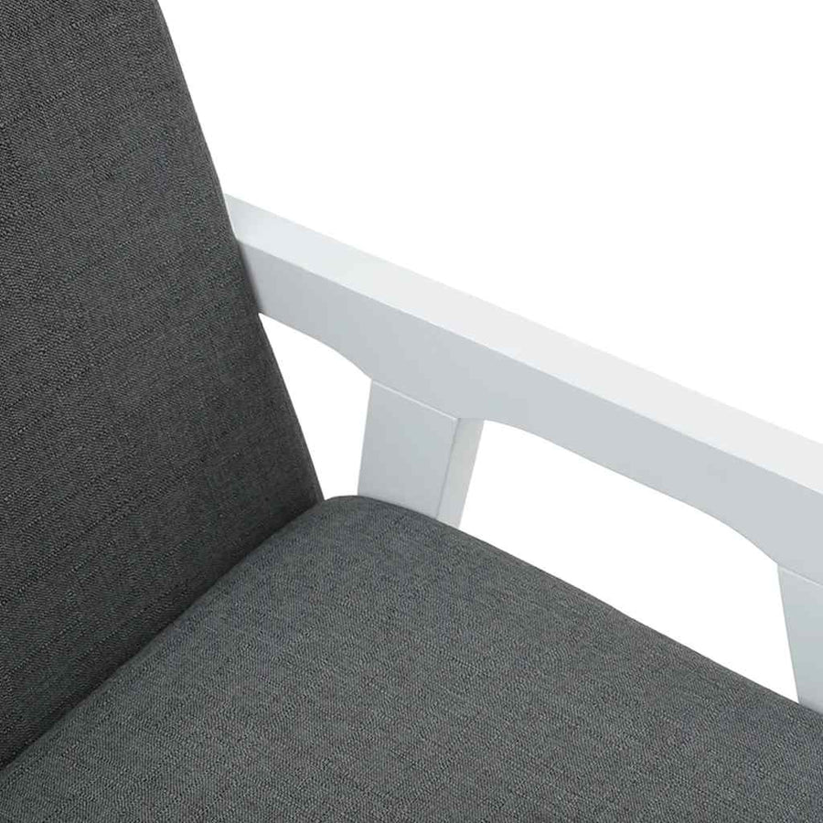 Eetkamerstoelen met kussens 2 stuks wit massief hout rubber
