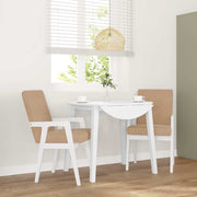 Eetkamerstoelen 2 stuks massief hout wit