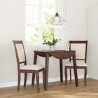 Dining chairs with cushions 2 pcs solid rubberwood brown