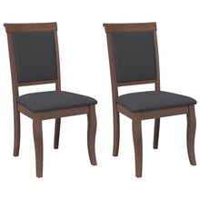 Eetkamerstoelen met kussens 2 st massief hout rubber bruin
